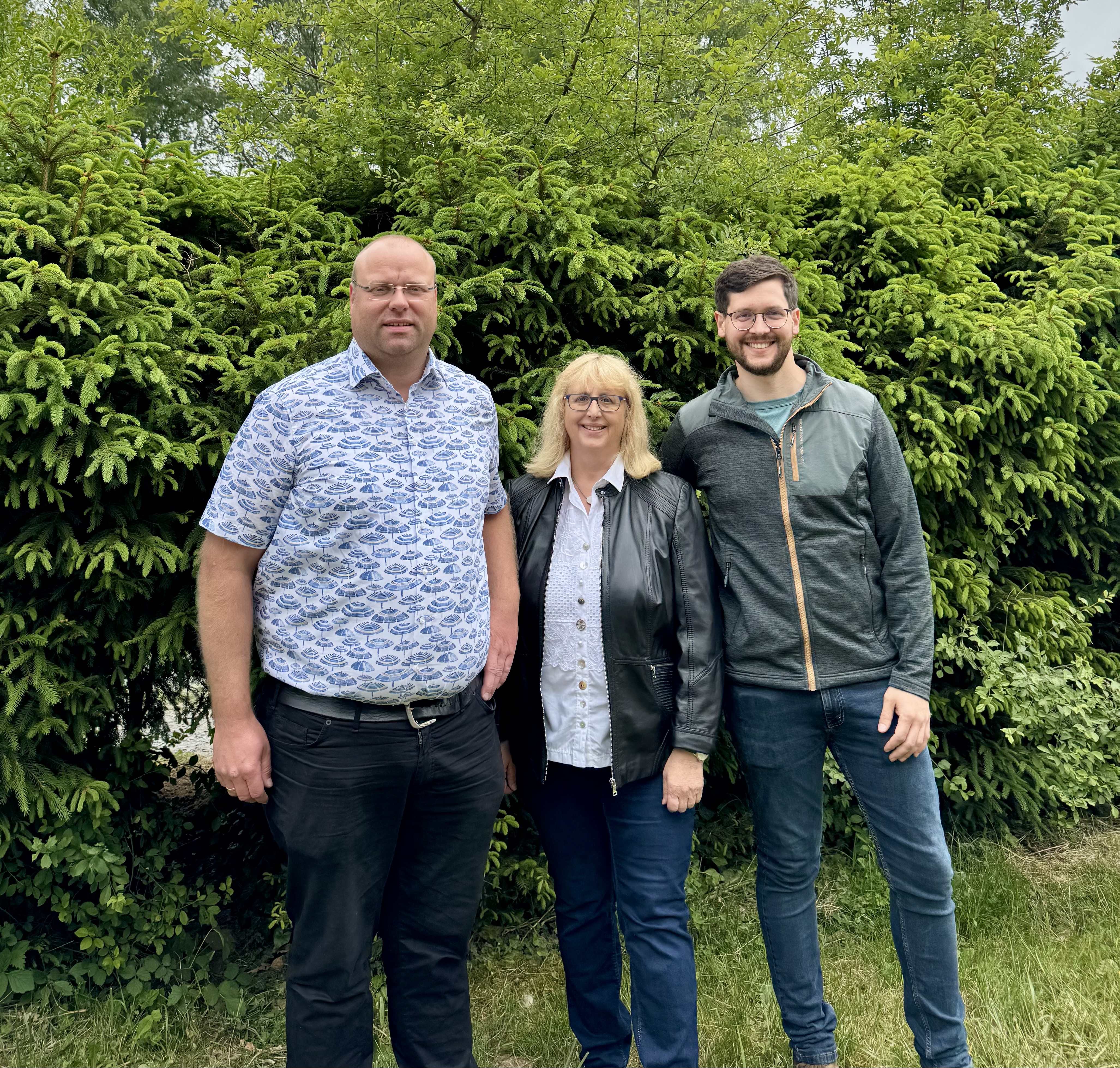 v.l.n.r. Sascha Schneider, Elisabeth Wagner, Pascal Kolb