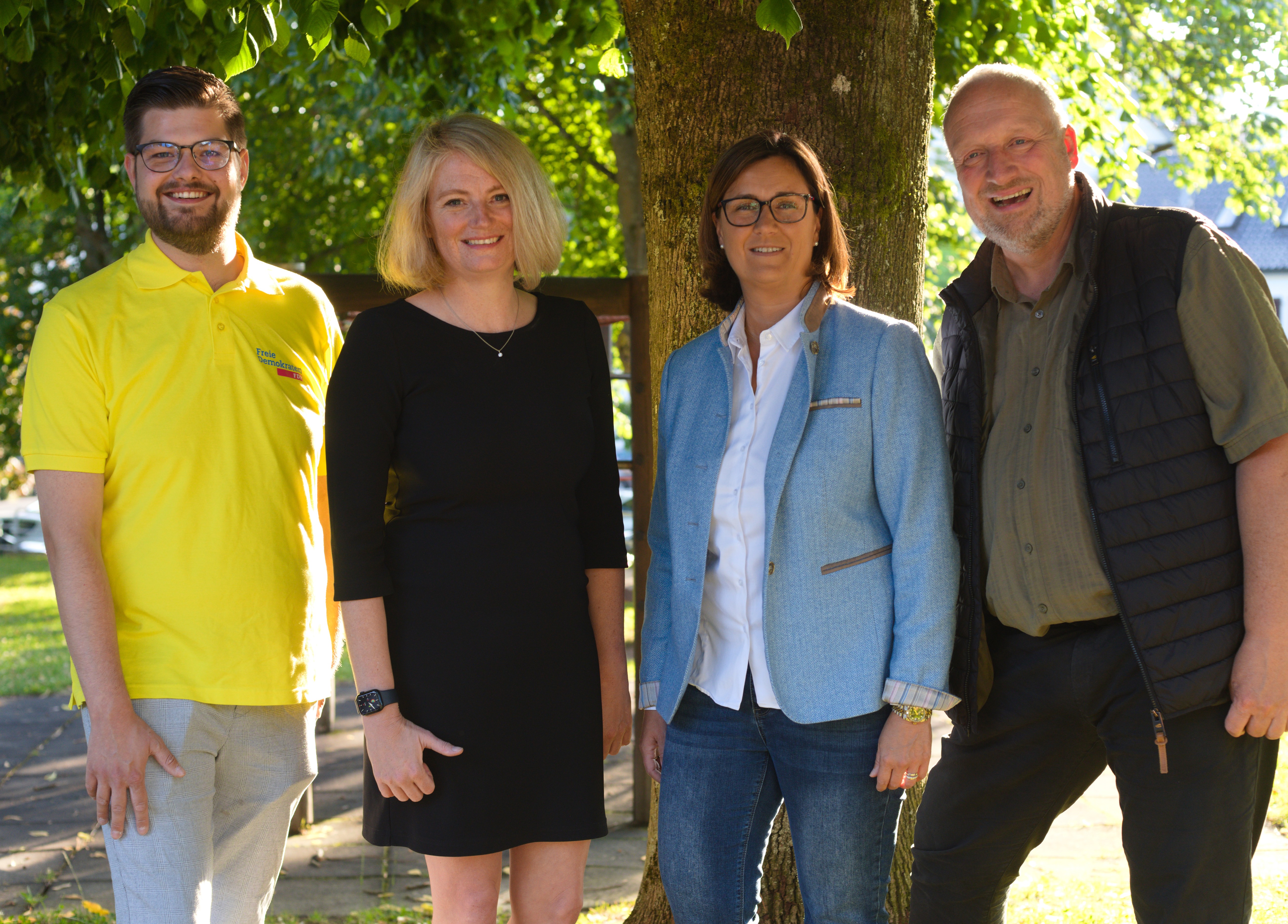 v.l.n.r.: Fabian Broich, Alexandra Gau, Evelyn Hller, Christoph Kmper