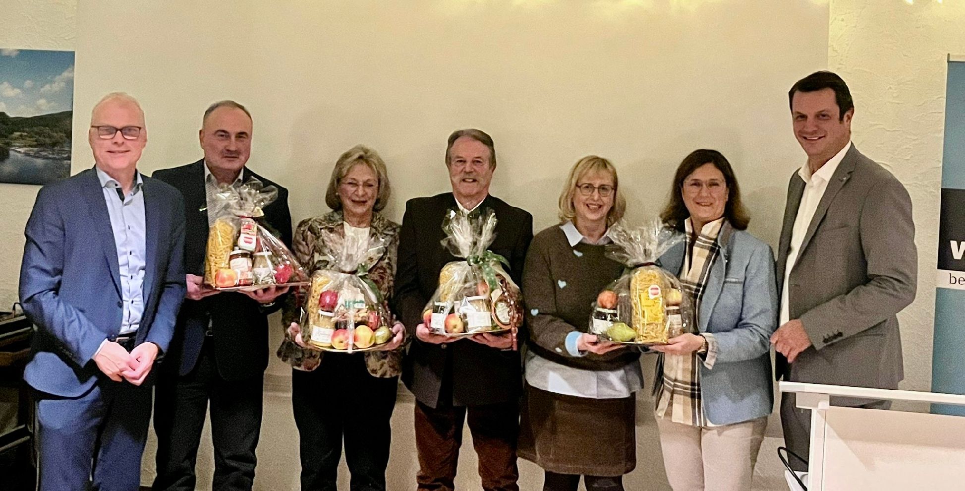 v.l.n.r.: Oliver Krau�, Frank Steiniger, Ulrike Kachel, Uwe Fr�hling, Elisabeth Wagner, Evelyn H�ller, Bj�rn Franken.