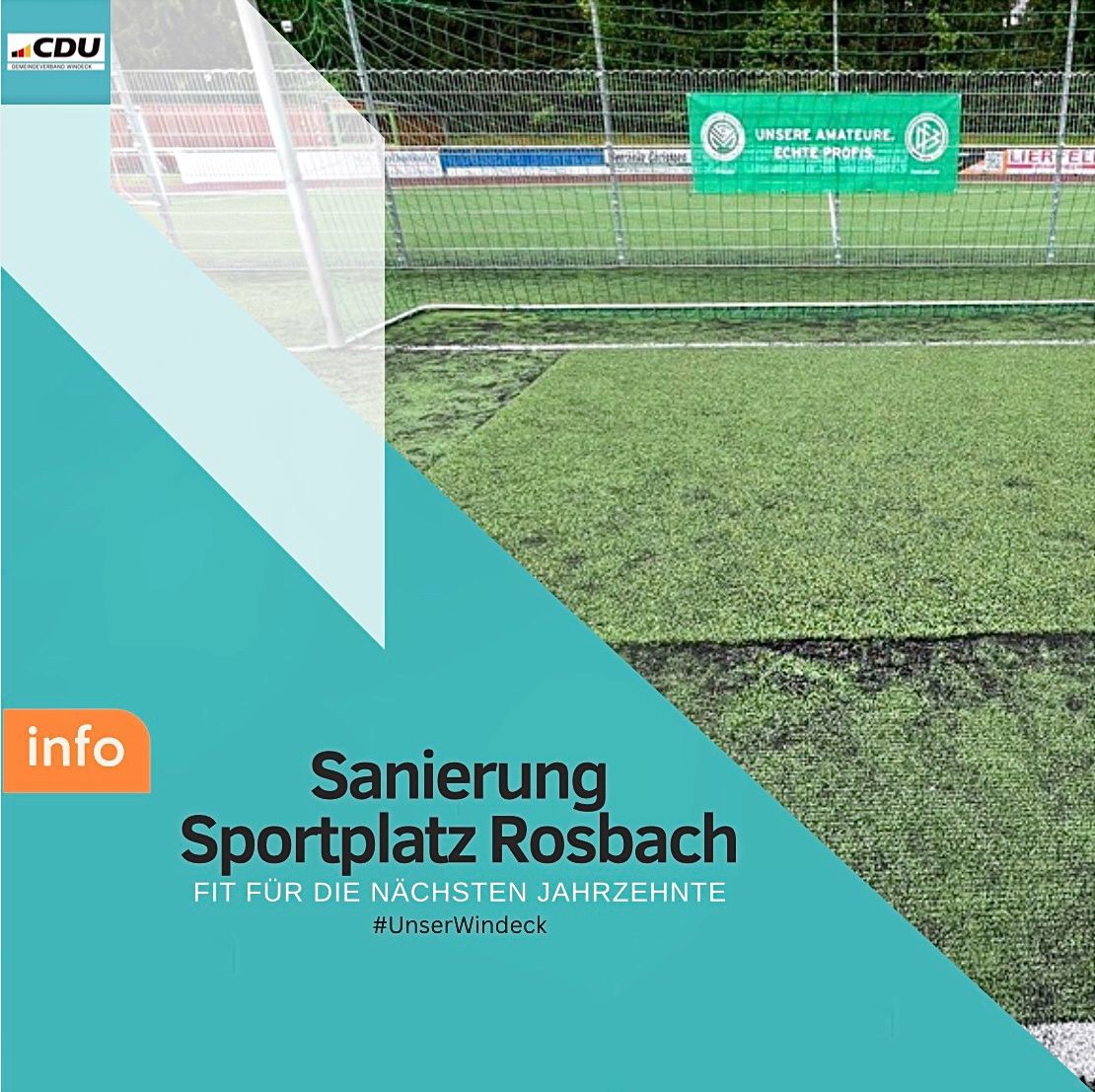 Der Zustand der Platzdecke zeigt deutlichen Handlungsbedarf: Sch�den am Rasen erschweren den Spiel- und Schulsportbetrieb auf der Sportplatzanlage Rosbach.
